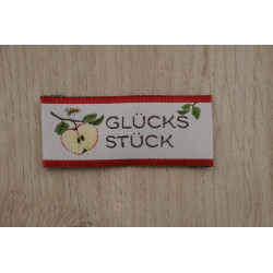 Webetikett "Glücksstück"...