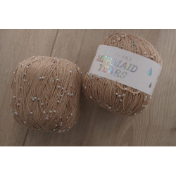 Mermaid-Perlenwolle beige